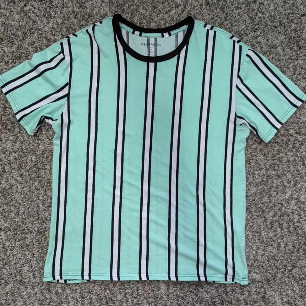 Tiffany Colored Striped Tee Shirt